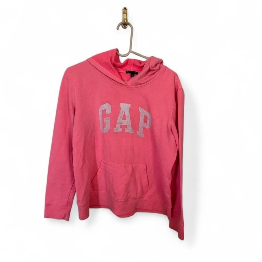 GAP – Hoodie – Women's – Large – Pink – Logo Pullover